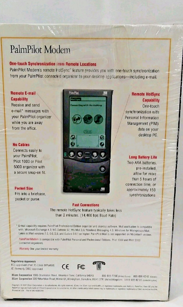 3Com PalmPilot (10201U) 14.4 Kbps