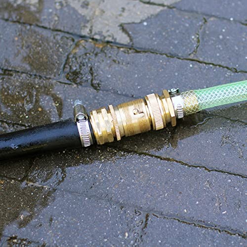 Garden Hose Quick Connect Solid Brass 3/4" GHT External Thread Easy 2 SETS