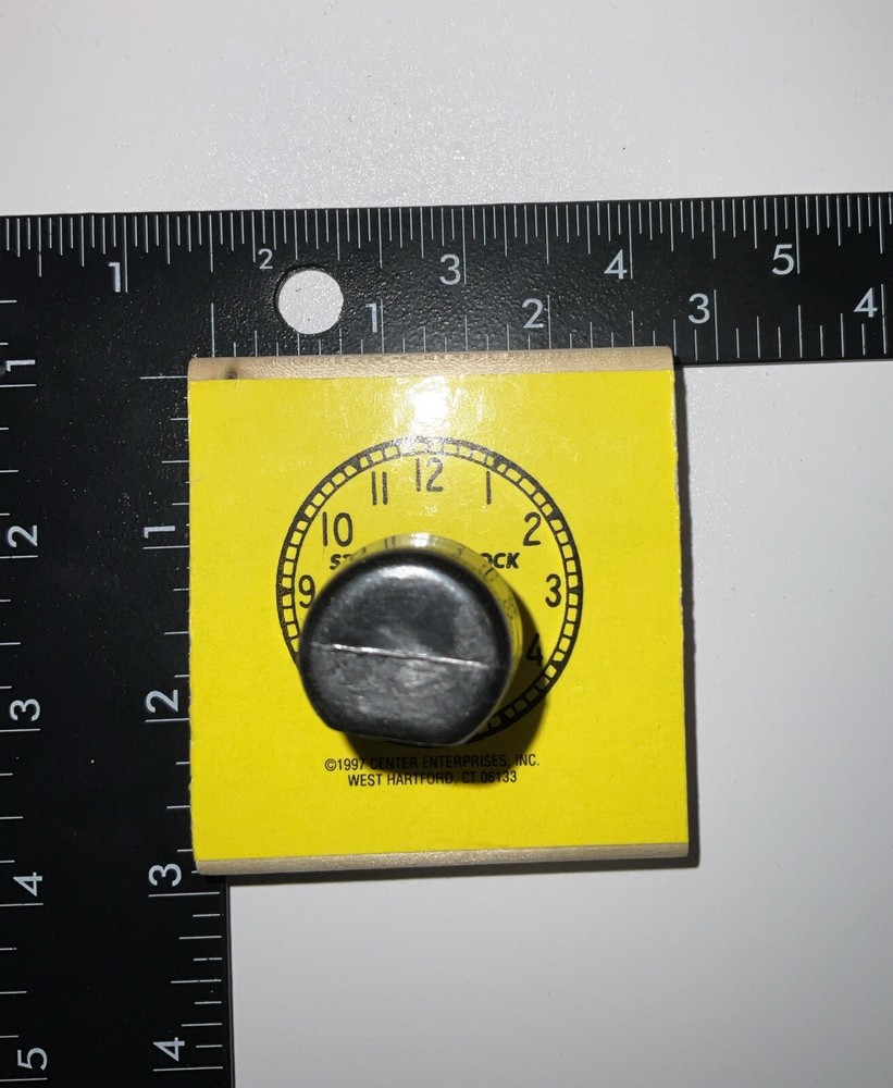 1997 Clock with Numbers Rubber Stamp by Center Enterprises Learning Tool