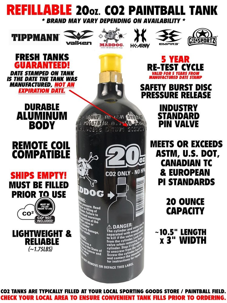 Maddog Tippmann Vantage Protective CO2 Paintball Gun Marker Starter Package
