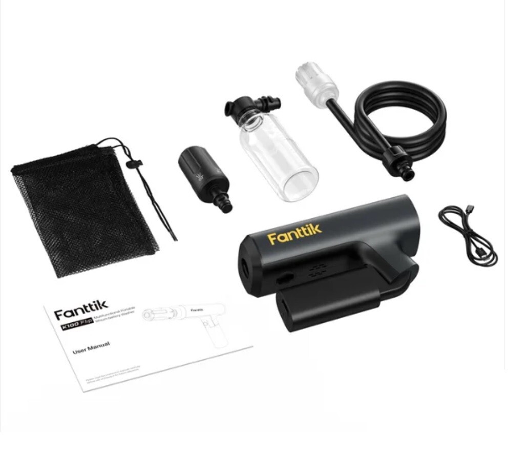 Fanttik K100 Flip Portable Cordless Sprayer Foldable Pressure Washer Open Box