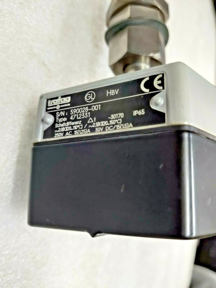 Trafag Sensor Controls Type 471.2353 Pressure Switch TEMPERATURE THERMOSTAT Rode