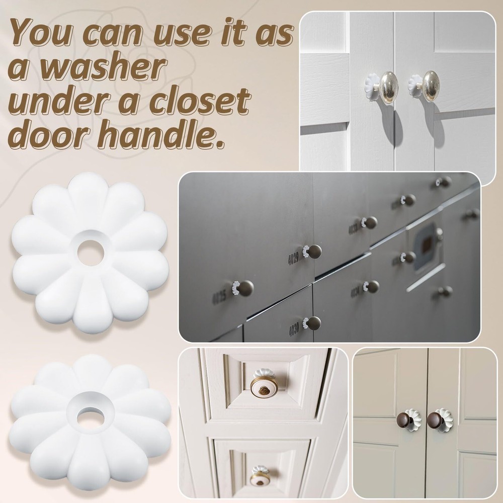 100 Pack Rosette Washers with Screws Mobile Home/RV Ceiling Rosette Buttons D...