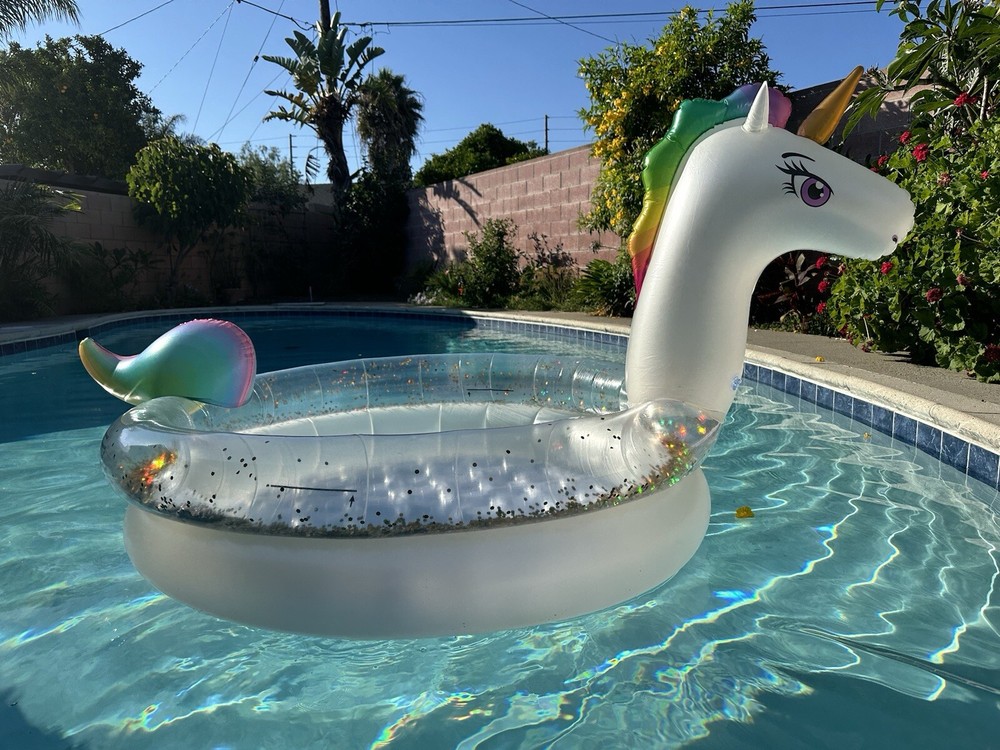 Inflatable Unicorn Swimming Pool Float