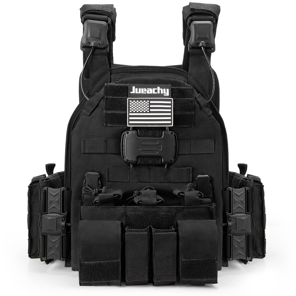 Tactical Vest Quick Release One-Button Disassembly Vest MOLLE for Training