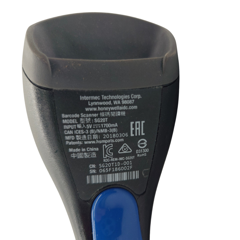 Intermec SG20T Handheld Barcode Scanner USB Wired with Stand Holder - OEM