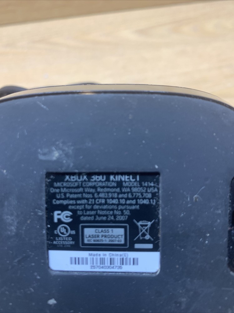 Genuine Microsoft Xbox 360 Kinect Sensor 1414 Bar Black