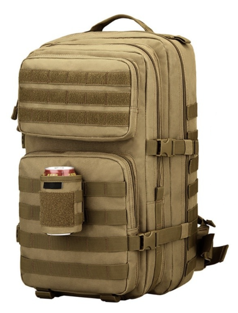 Tactical Beer Bottle Holder w/Flag Patch//Tactical Beverage Cooler//Molle Pouch