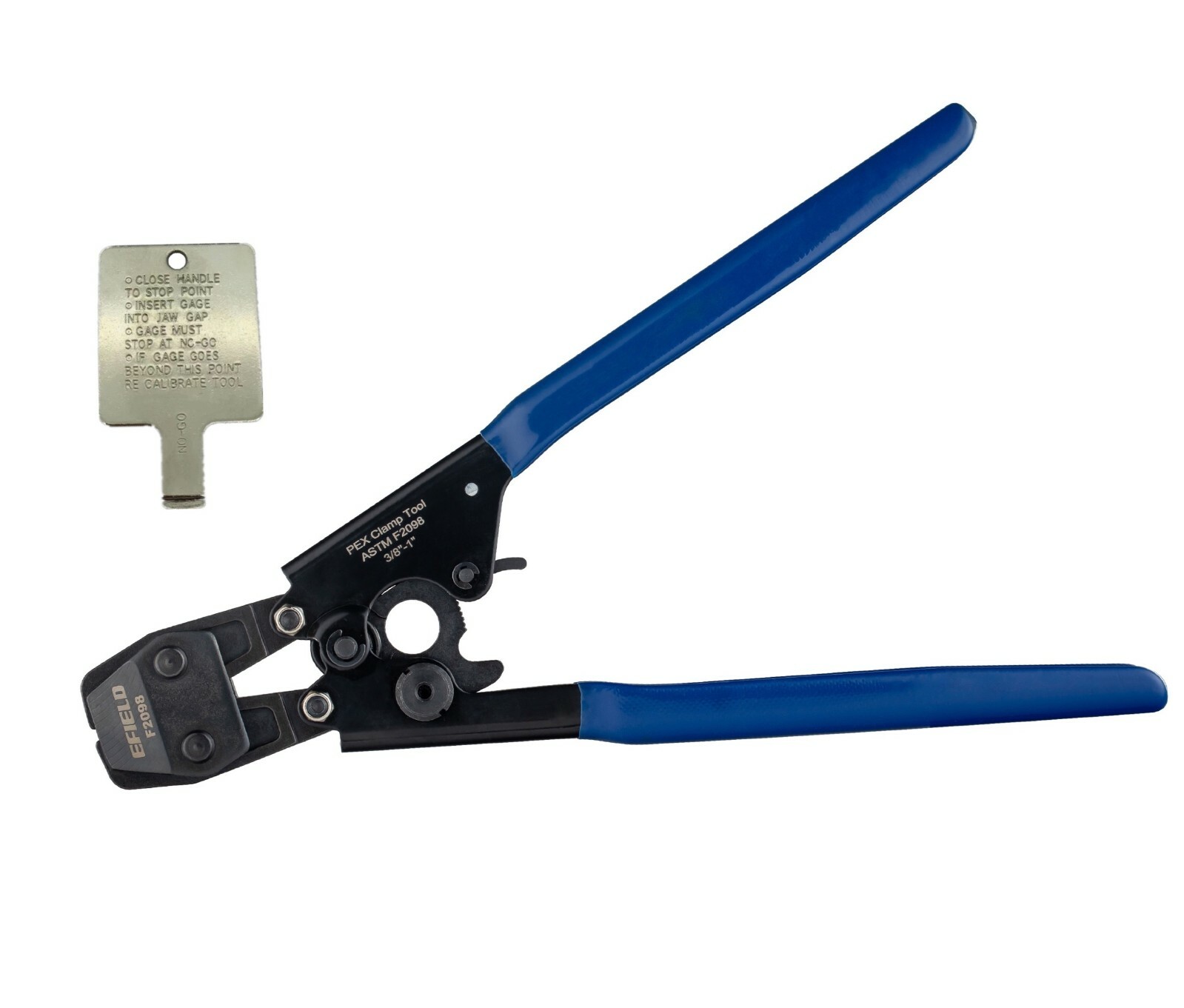 EFIELD PEX Cinch Clamps Crimping Tool for SS Clamps 3/8"-1"& Go/No-Go Gauge