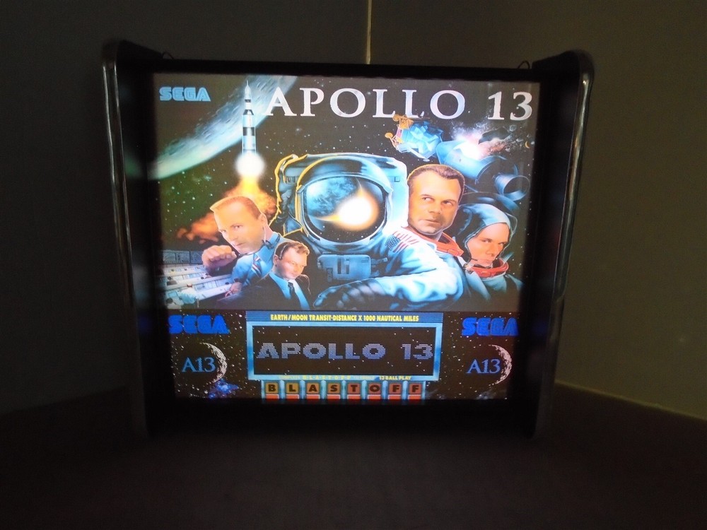Apollo 13 Pinball Head LED Display light box