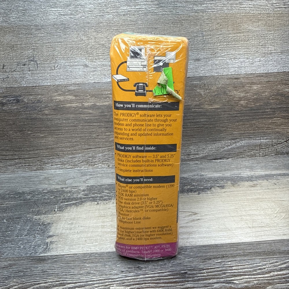 Prodigy Interactive Personal Service Start-Up Kit IBM PC Vintage Software 3.1