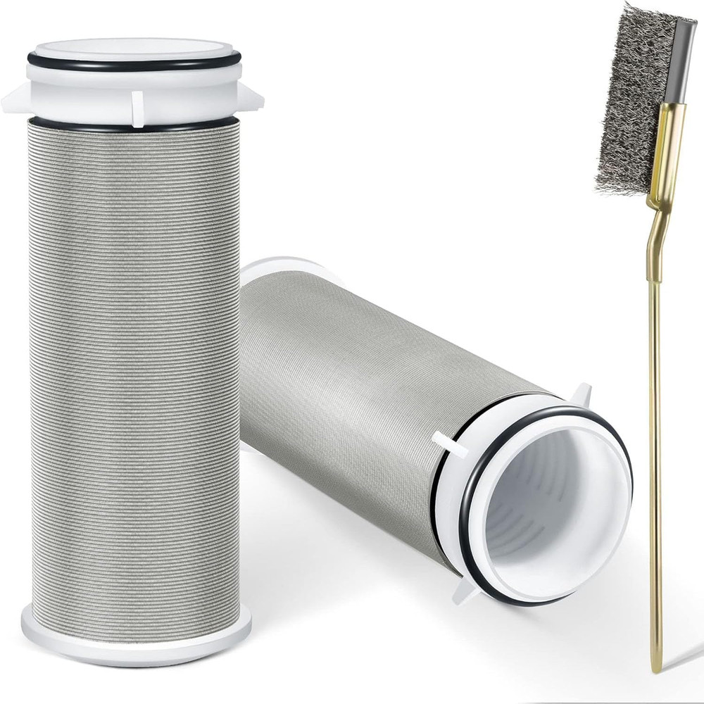 2 Pieces Spin Down Sediment Filter with Brush, Spin Down Sediment Filters Replac