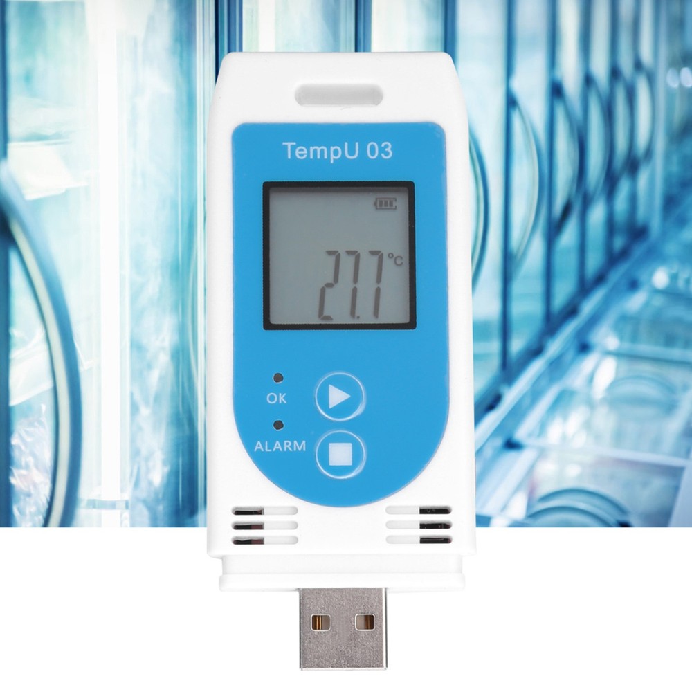 LCD Digital USB Temperature And Humidity Data Logger PDF Datalogger Recorder