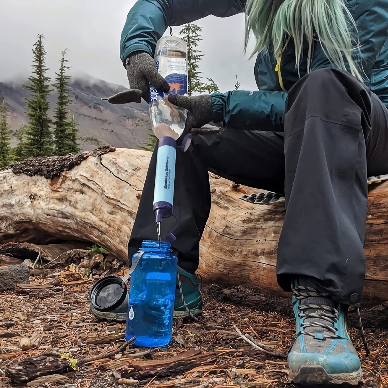 Water Filter Straw Portable Personal Water Filtration for Survival Emergency1-10