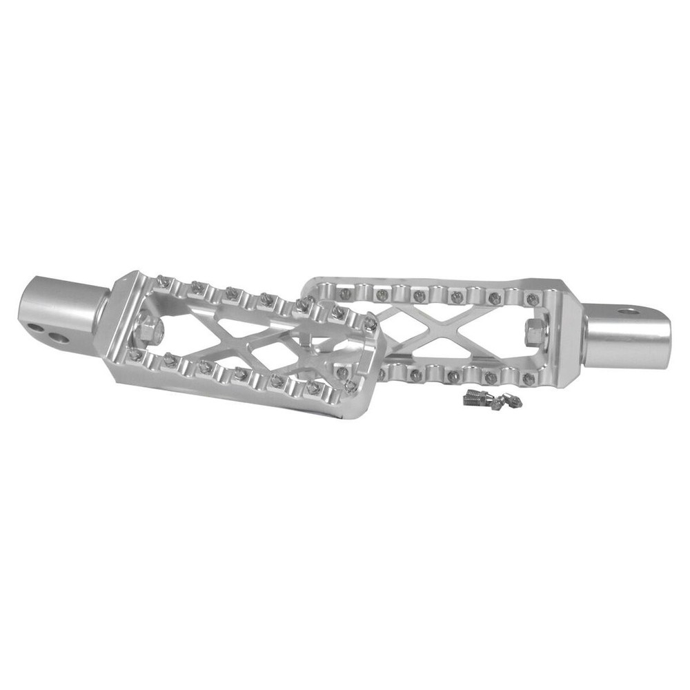 V-Factor Silver MX Style Foot Pegs 44236