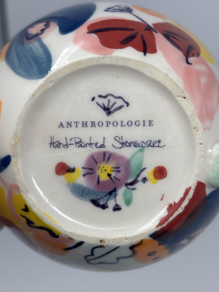 Anthropologie Hand Painted Stoneware Measuring Cup Replacement