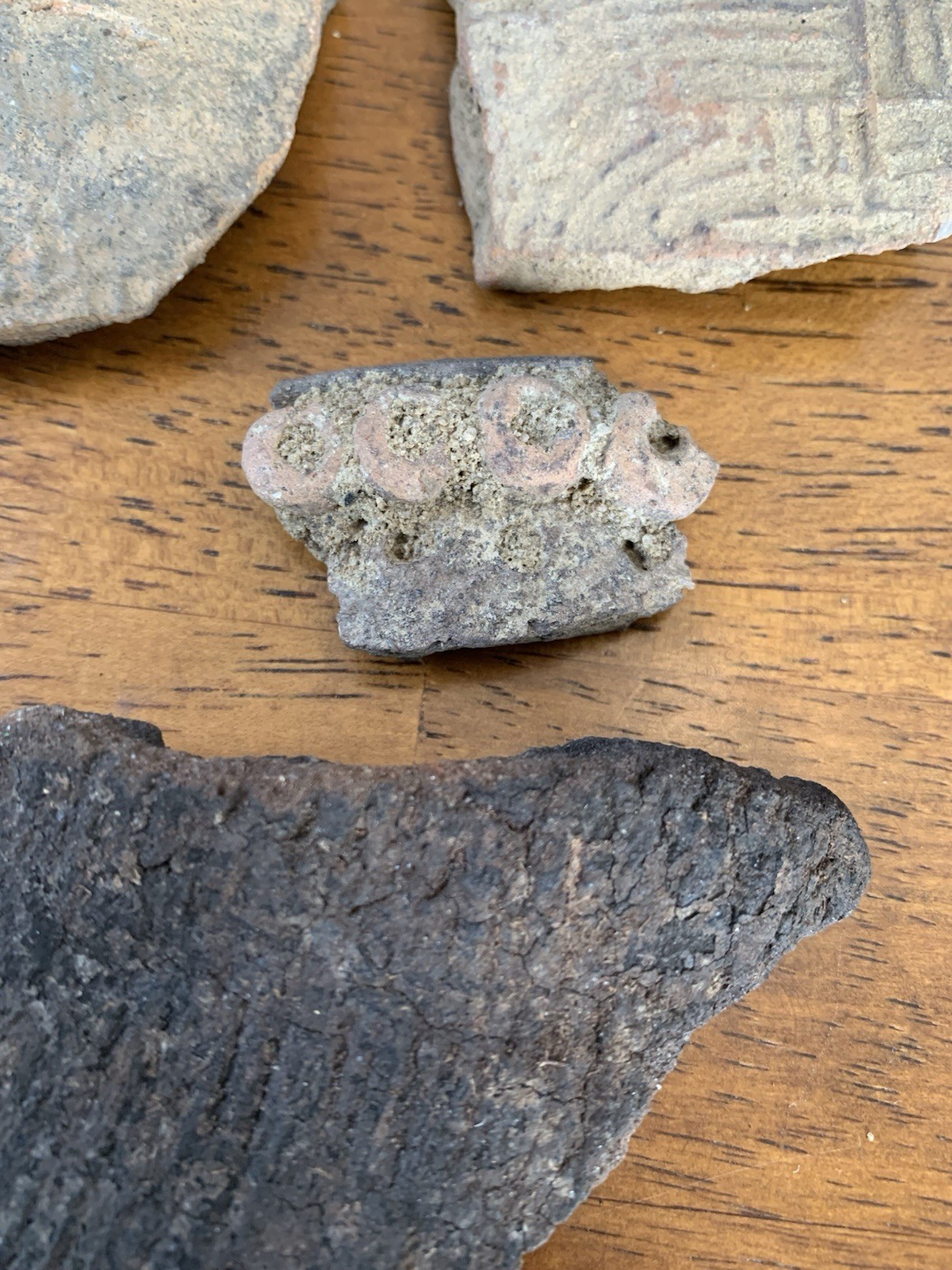 Authentic American Indian Artifacts Found Near Kingstree, SC pottery shards