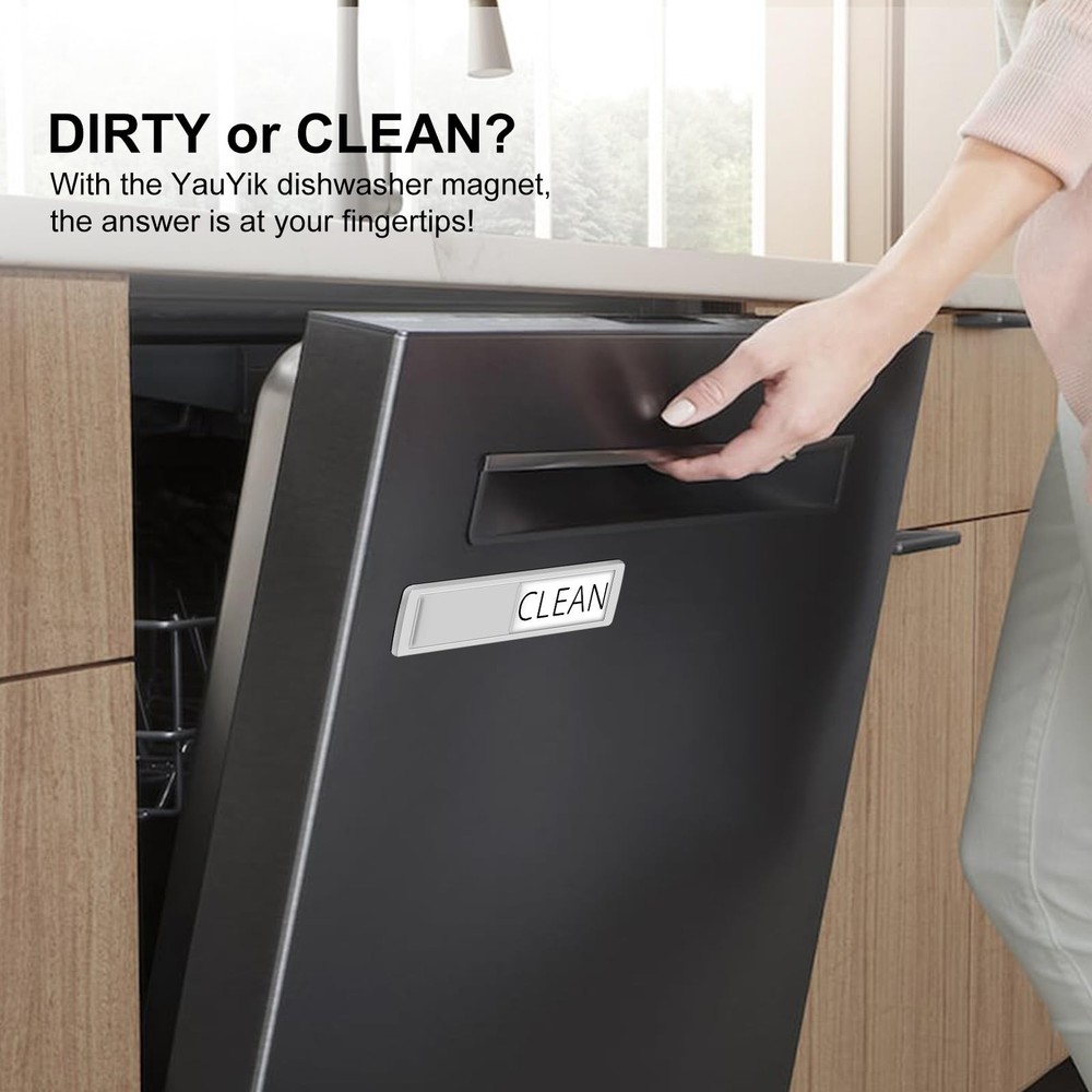 Dishwasher Clean Dirty Magnet Shutter Indicator Strong Adhesive Non Scratch