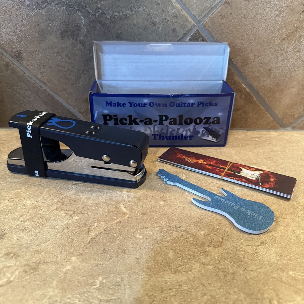Pick-a-Palooza DIY Guitar Picks Punch Blue Thunder