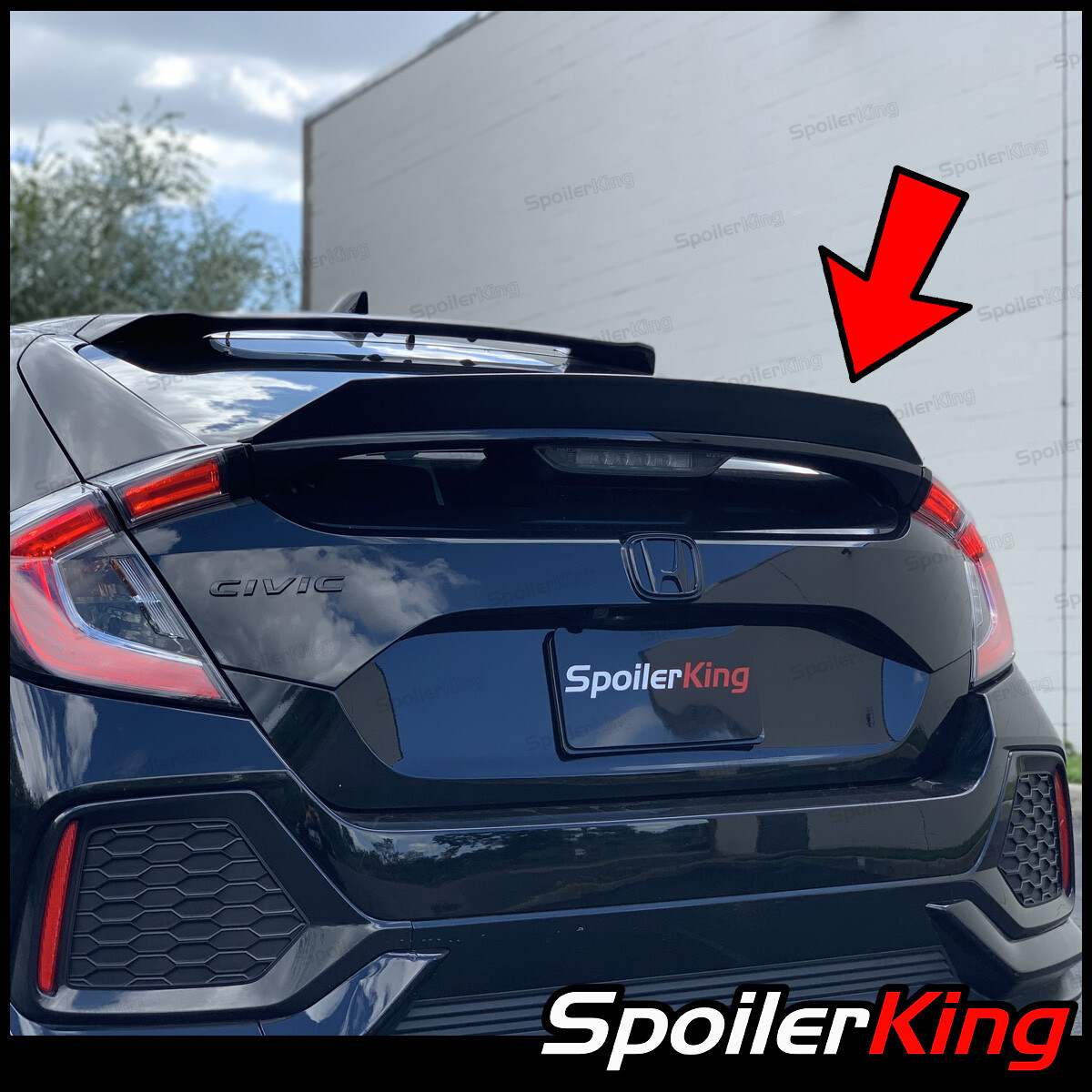 SpoilerKing #380P Universal 30"- 55" Custom Rear Polyurethane Trunk Spoiler Wing