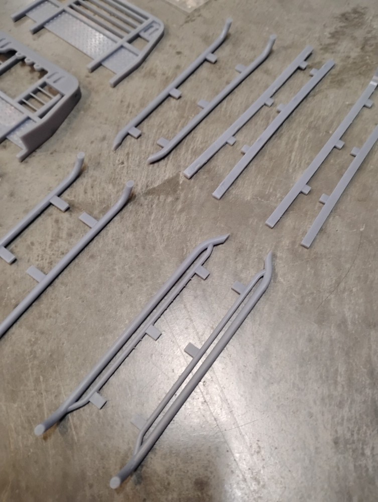 3D Printed 1/25 Bradford Built flat deck, 104mm width, Dually Version