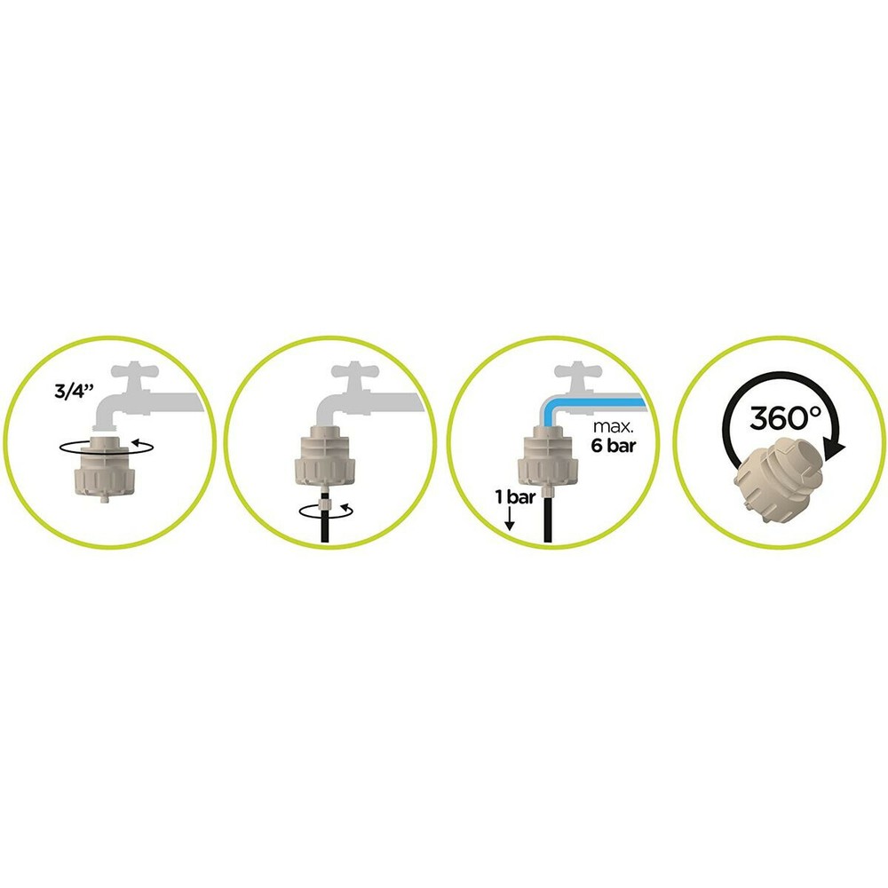 Standard Pressure Reducer 1bar (15psi) - Blumat Automatic Drip Irrigation System