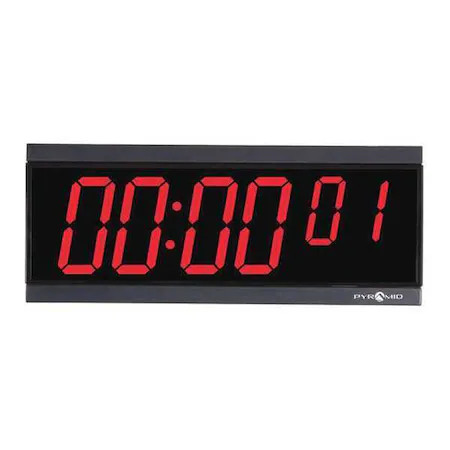 11-1/8" Digital Wireless Digital Timer Wall Clock, Black, 9D26brct