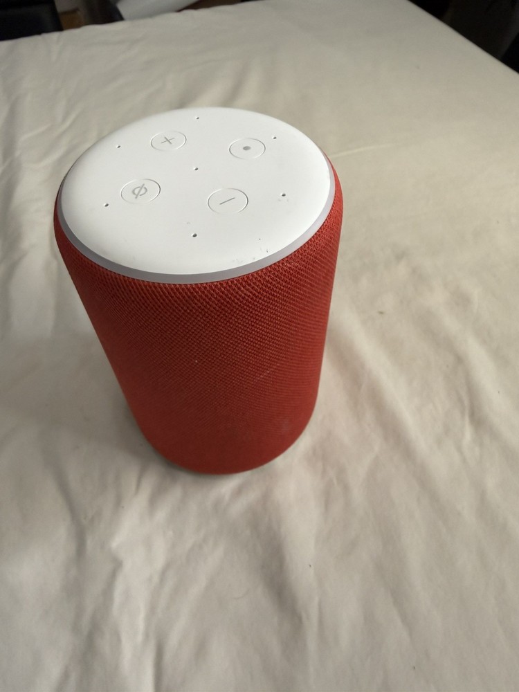 Amazon Echo 3rd Generation - Smart speaker with Alexa Red ‼️Without charger‼️