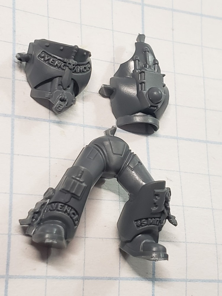 Warhammer 40k Grey Knight Bits Strike Squad Armored Torso Legs Set #08