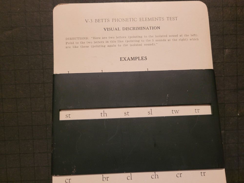 1930's Keystone Telebinocular Test with Case - Version 38