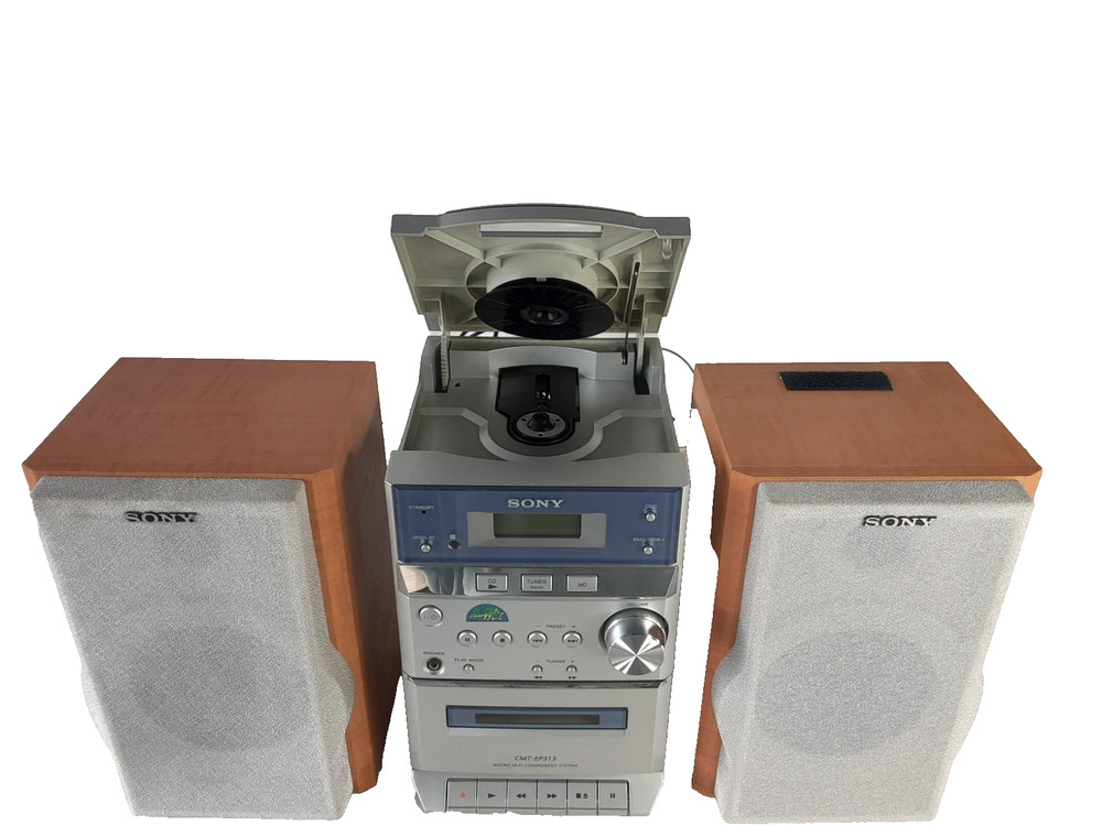 Sony Compact Disc Deck Receiver HCD-EP313 with Speaker System SS-CEP313-UNTESTED