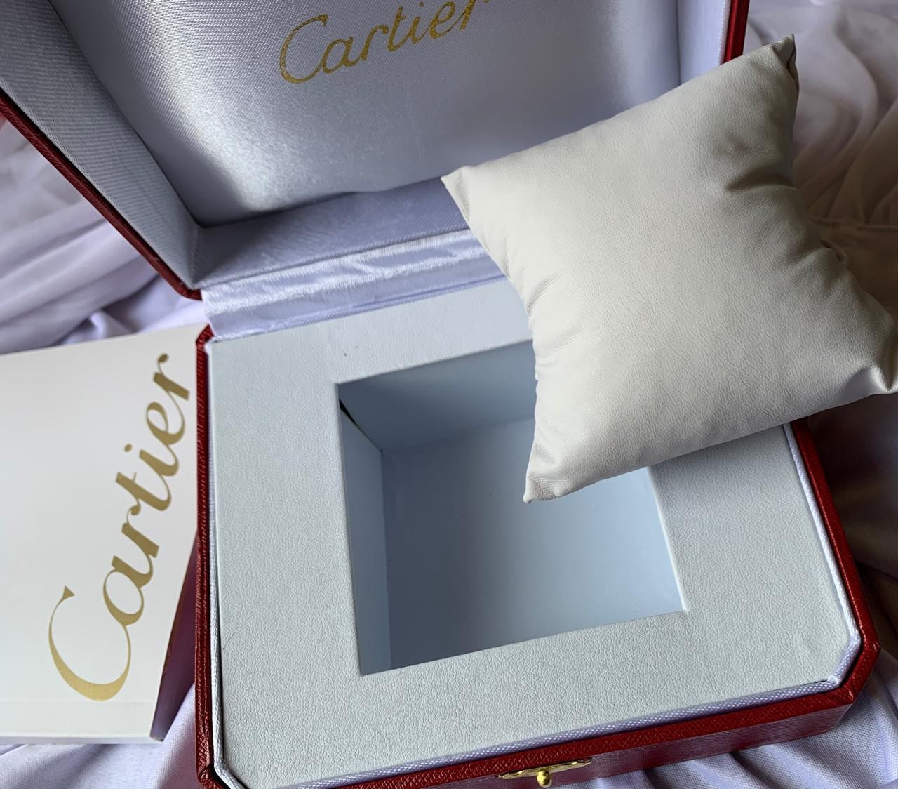 Cartier watch Presentation Box with booklet & Tags Empty Box DUTY PAID 20 Day de