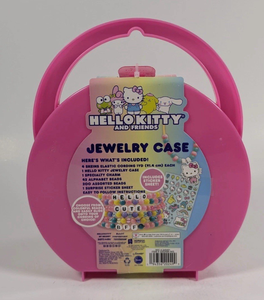 Hello Kitty & Friends ~ Coloring Creativity Set Activity Kit & Jewelry Case ~