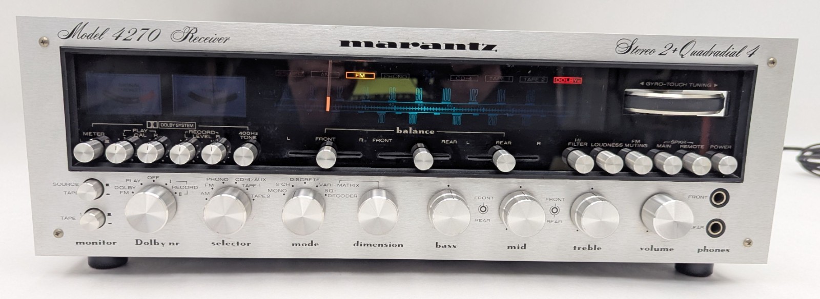 VTG Marantz 4270 Stereo 2+ Quadradial 4 Channel Receiver - Working *AS-IS READ*