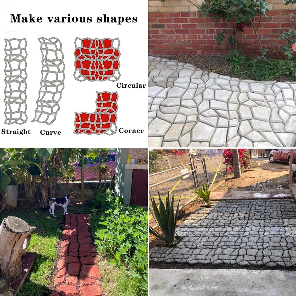 Pathmate Stepping Stone Mold for Effortless Garden Paths – 16.9" Size