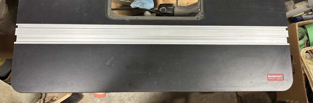 Woodpeckers Solid Phenolic Router Table Top. 27” X 43”