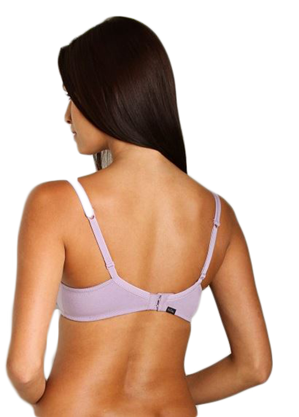 LOVE CLAUDETTE COMFORT COOL COTTON UNLINED SWEARTHEART DEMI BRA MAUVE LAVENDER
