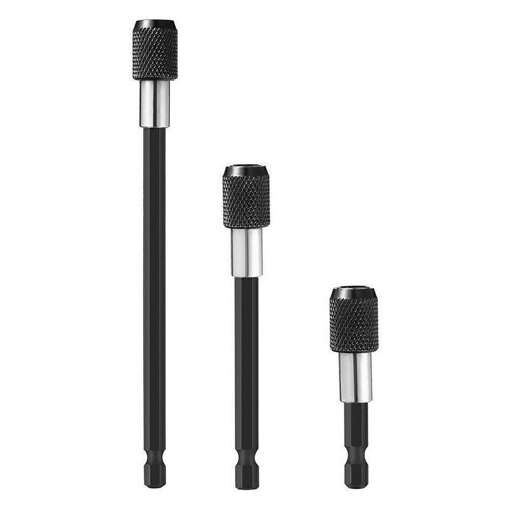 4PC Extension Screwdriver Drill Bit Flexible Shaft Holder Impact Driver Tool Set
