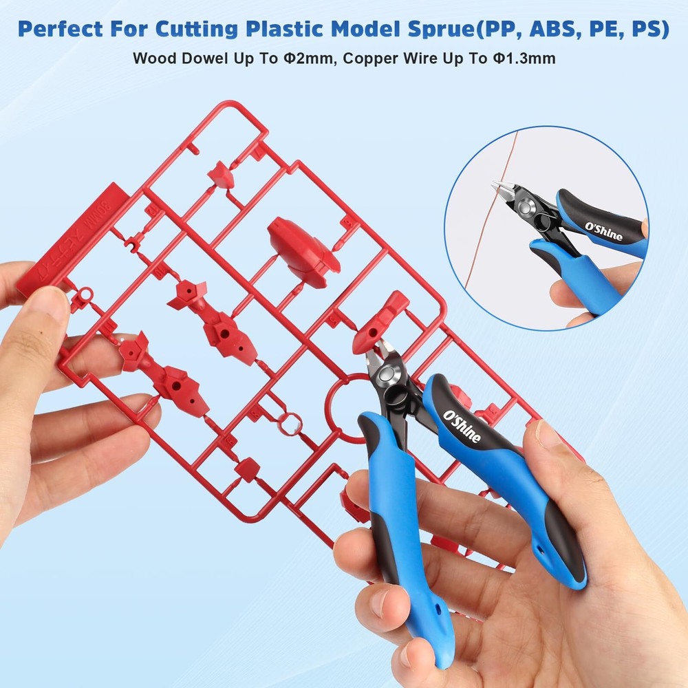 Oshine Doubleedged Sprue Cutter For Beginner Sharp Model Nippers For Plastic Mo