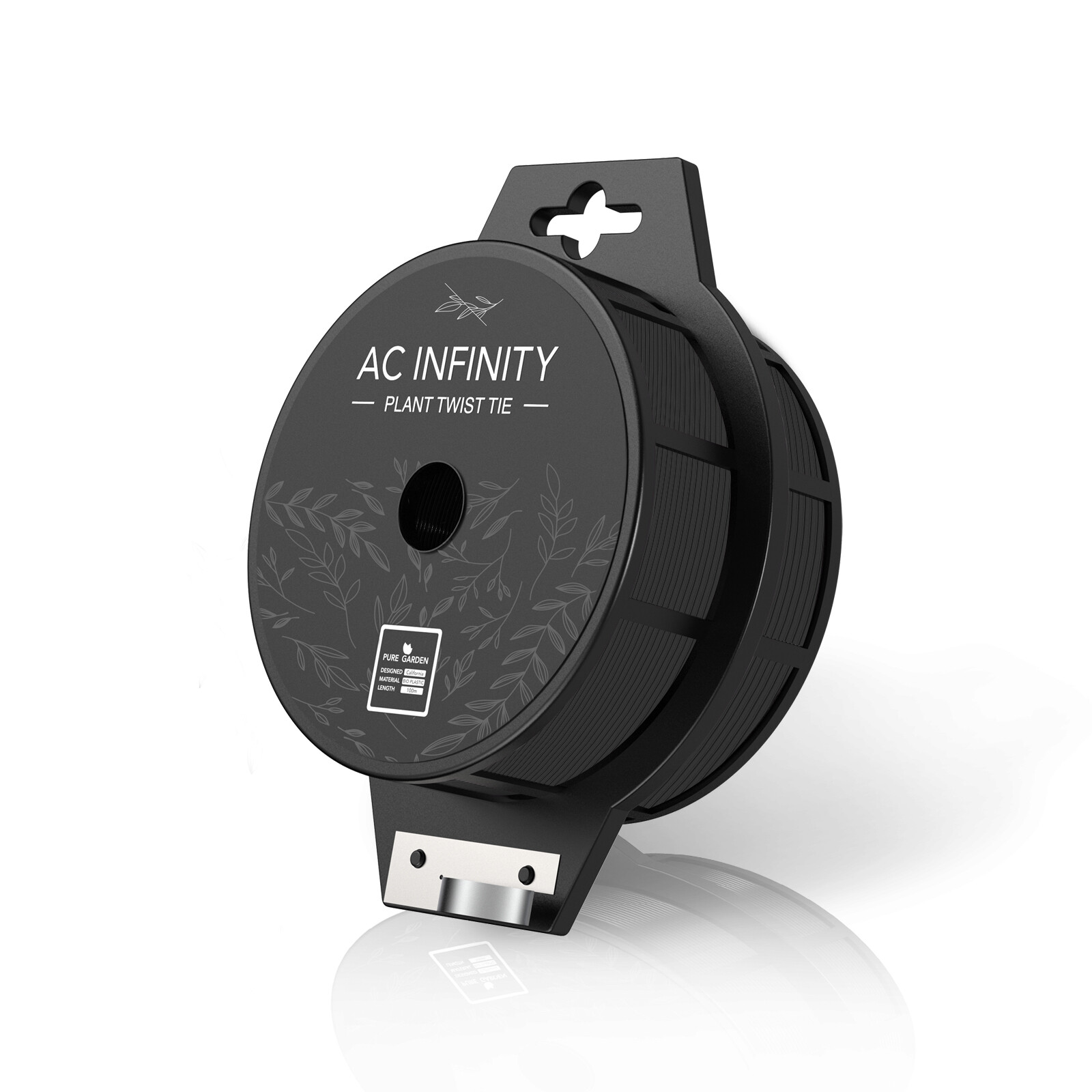 Black Plant Ties with Built-In Cutter, 100m Wire Ties for Gardening Home Office