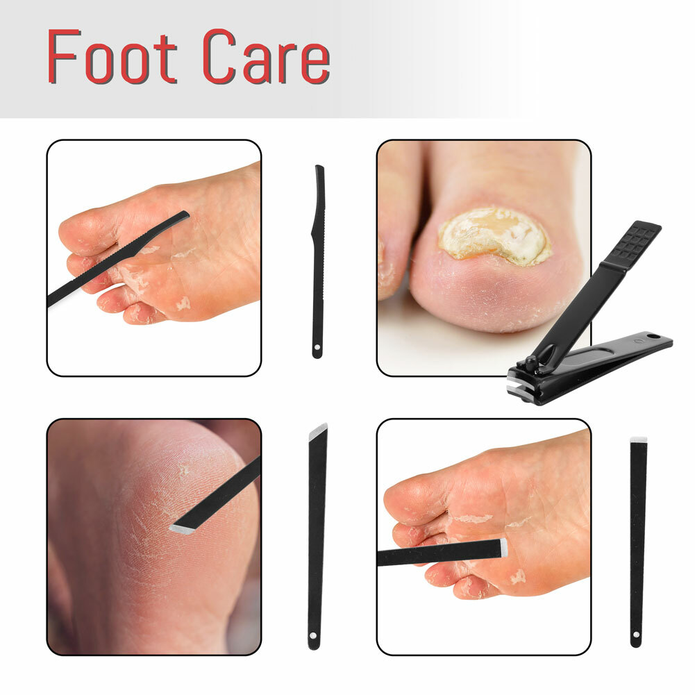 Women Men Manicure Pedicure Set Finger Toe Nail Clippers Scissors Grooming Kit