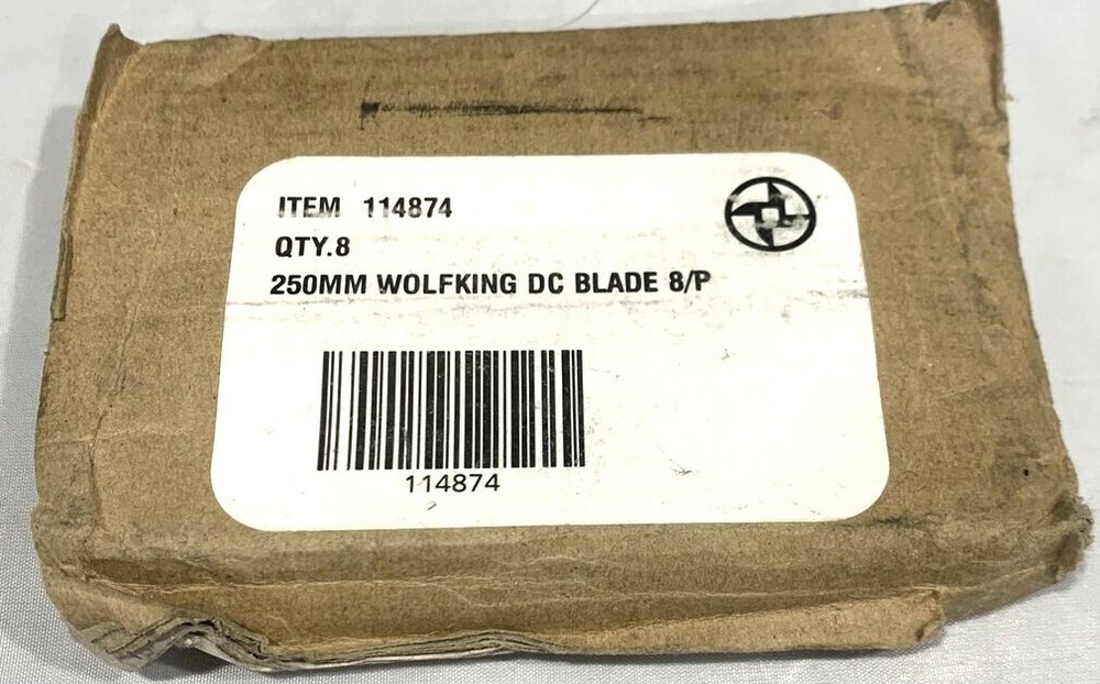 8-Pack 250MM WolfKing DC Blades 114874