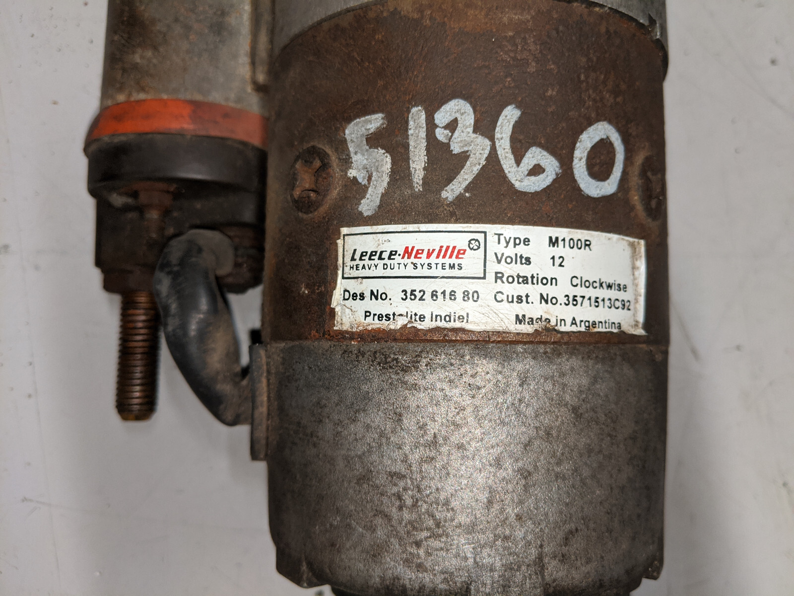 3571513C92 Starter Motor For International VT365, 10461764, 10531030, 133300