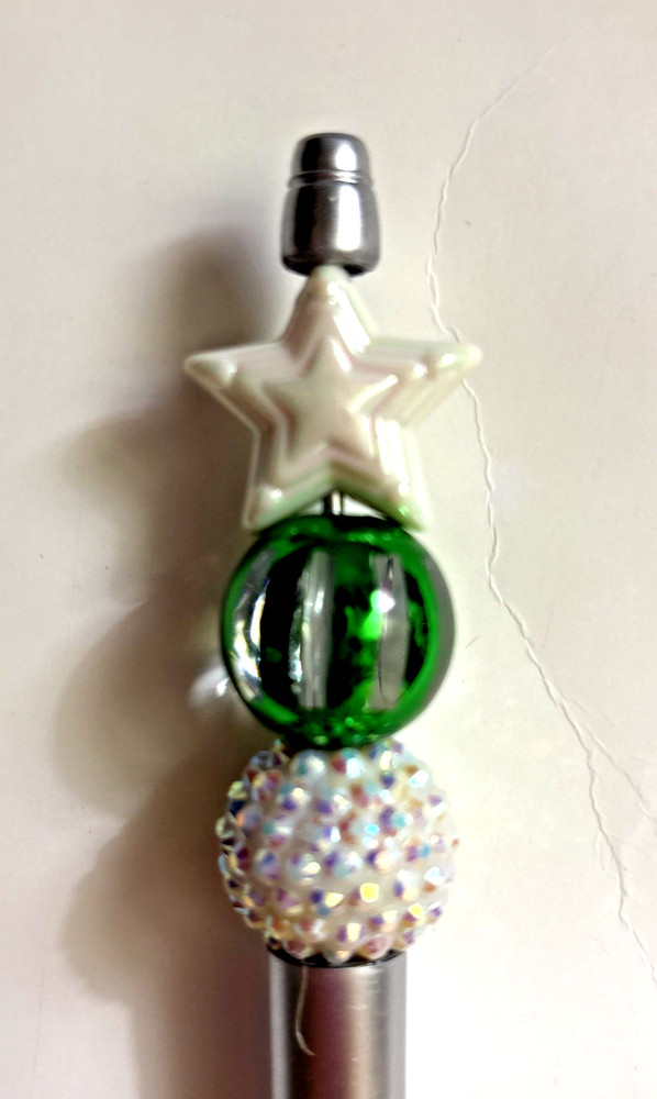 HANDCRAFTED BEADED PEN & NOTE PAD SET make it a great day or not