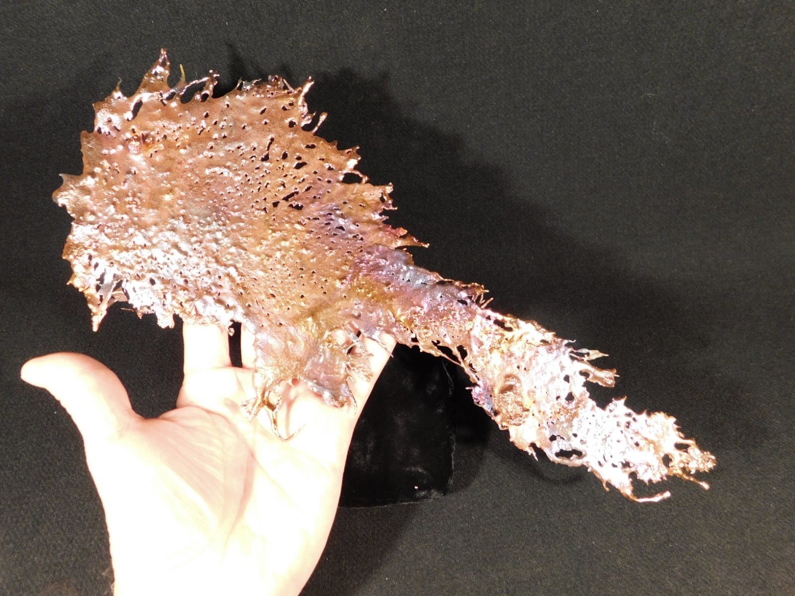 Big! Bright Solid Solid COPPER Splash ART Sculpture Arizona 189gr