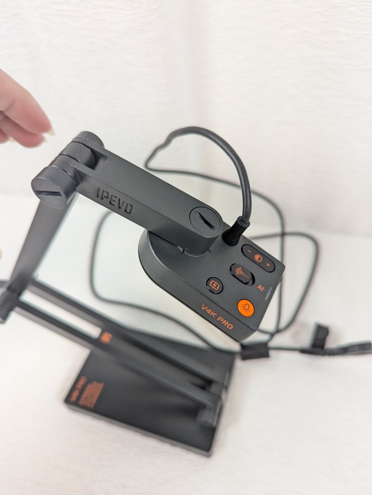 IPEVO - V4K PRO - Ultra HD USB Document Camera AI Enhanced Mic - CDVU-10IP
