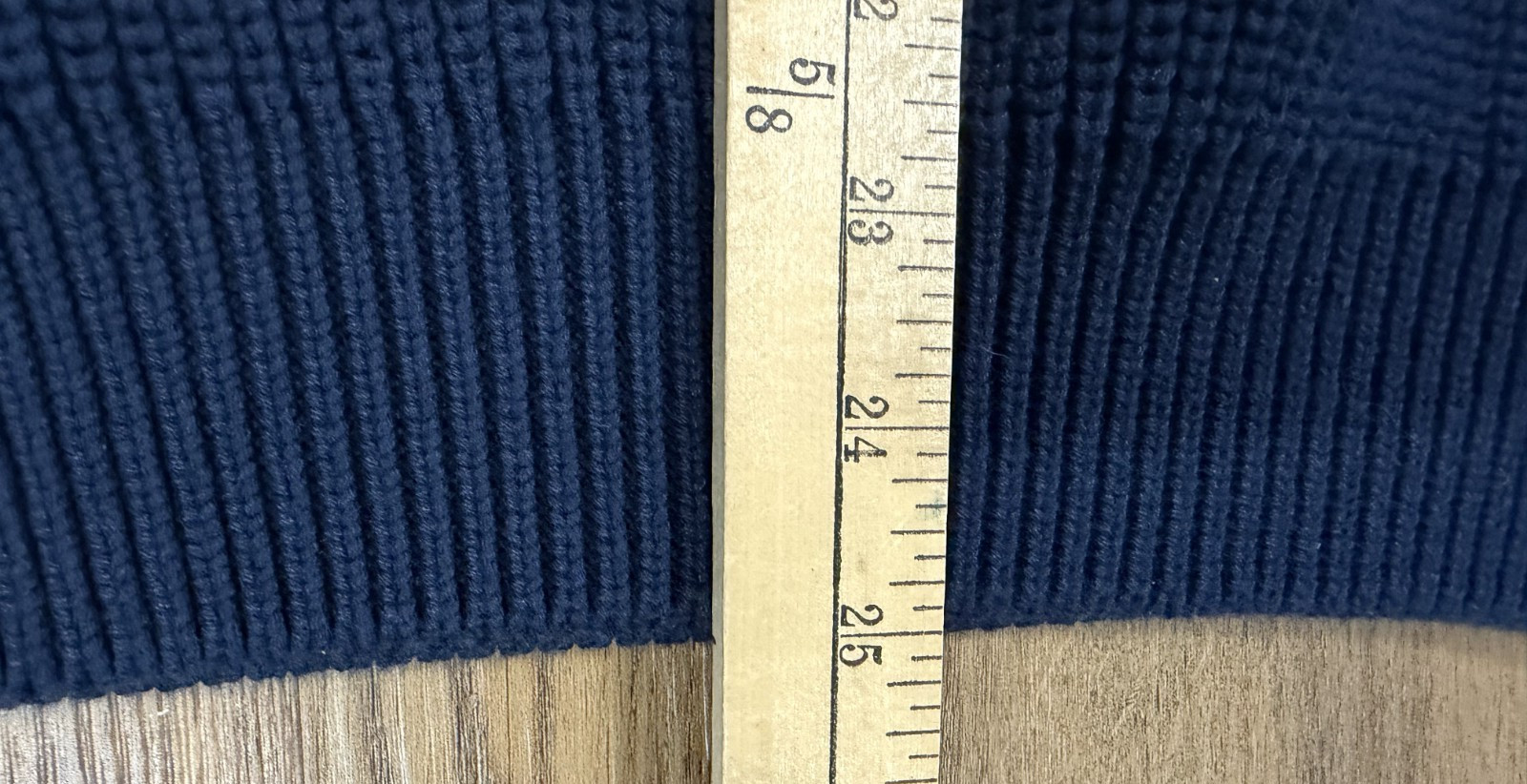 Quince Organic Cotton Ribbed Crewneck Sweater Mens Navy XL