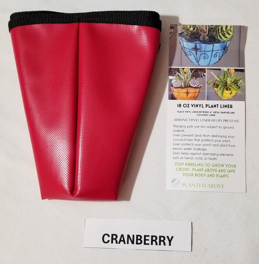 14 inch Vinyl Plant Liner - Red