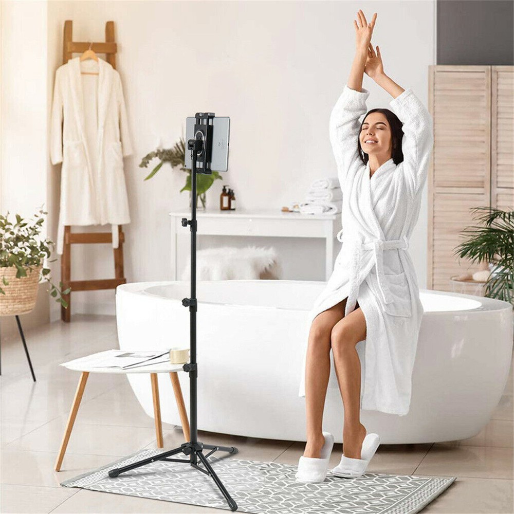 4.7-12.9” Stretchable Tablet Tripod Stand Mount Holder for iPad/iPhone/Tablet