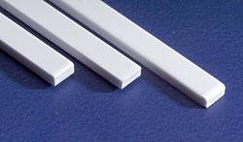 Evergreen Plastic Styrene Strip pkg(10) - Model Railroad Scratch Building